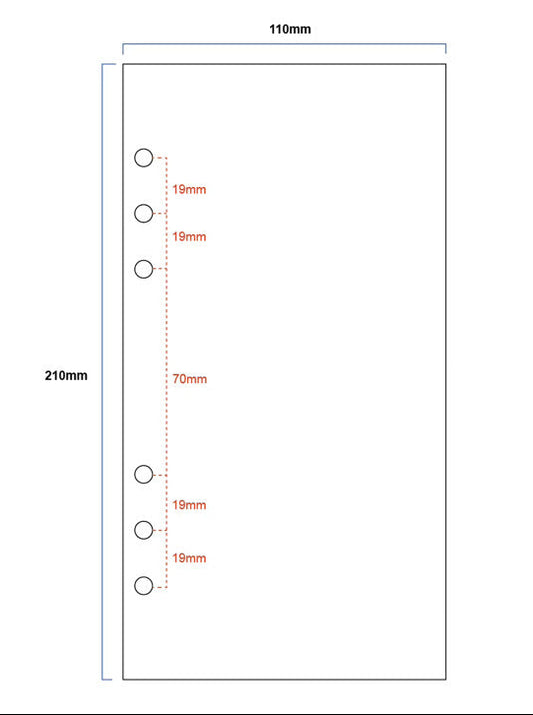 A5 Slim Planner Refill Paper